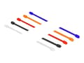 Miniatyrbilde 1 av 2: Delock Cable Ties flexible - Kabellissesett - 15 cm - svart, hvit, blå, rød, oransje