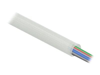 Delock Fiberglass Sleeving - Kabelfleksibelt rør - 2 m - hvit
