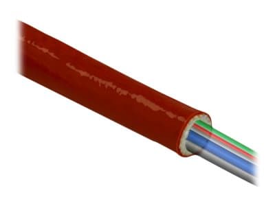Delock Fire-Proof Sleeving Silicone-Coated - Fleksibel kabelkanal - 10 m - rød