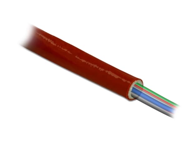 Delock Fire-Proof Sleeving Silicone-Coated - Fleksibel kabelkanal - 10 m - rød