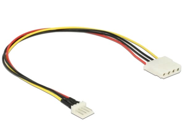 Delock - Strømadapter - 4-pin intern strøm (hunn) til 4-pin mini-strømkontakt (hann) - 5 / 12 V - 30 cm