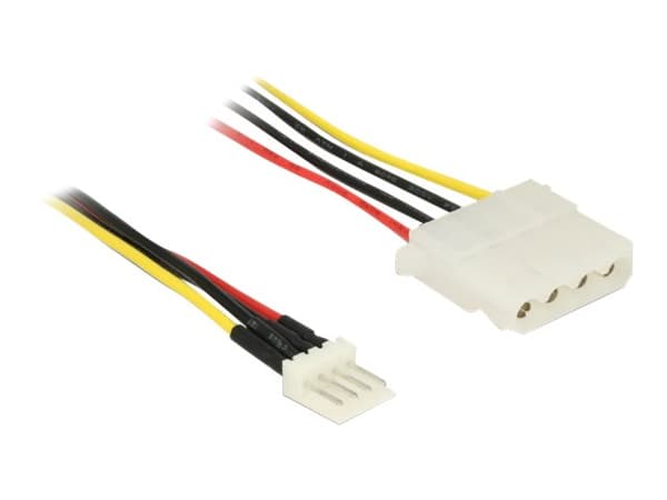 Delock - Strømadapter - 4-pin intern strøm (hunn) til 4-pin mini-strømkontakt (hann) - 5 / 12 V - 30 cm