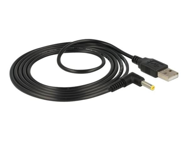 Delock - USB/strøm-kabel - USB (hann) til 4,0 x 1,7 mm DC-jakk (hann) vinklet - 5 V - 1.5 m