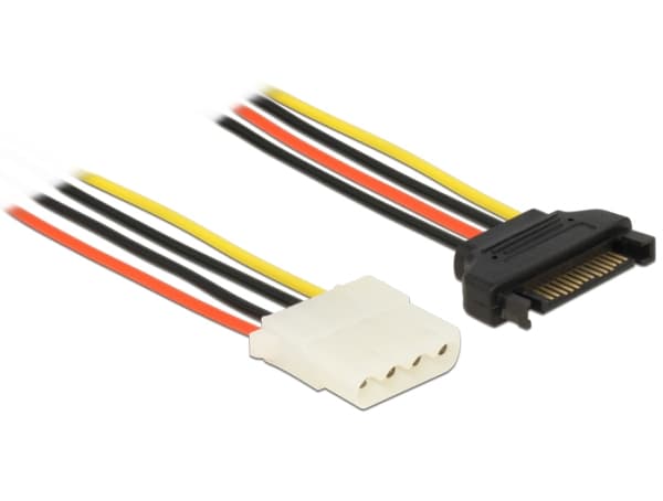 Delock - Strömadapter - 4 pin intern effekt (hona) till SATA-ström (hane) - 1 m