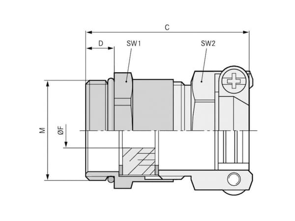 Lapp SKINDICHT 52106810, Metallisk, Messing, 50 stykker, PG11, 6 mm, 7 mm