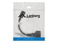 Miniatyrbilde 3 av 5: Lanberg - Strømkabel - IEC 60320 C14 til power CEE 7/7 (hunn) - 10 A - 20 cm - svart