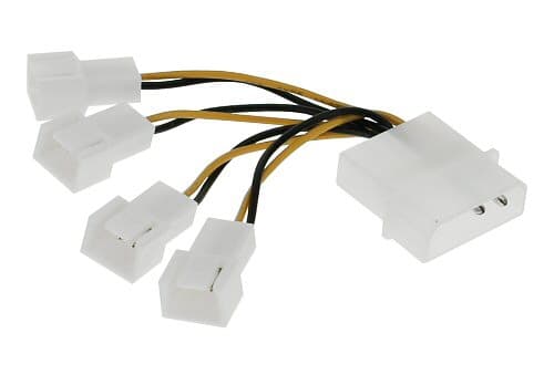 InLine 33341A, 0,05 m, 3-nastainen, Molex (4-nastainen), monivärinen