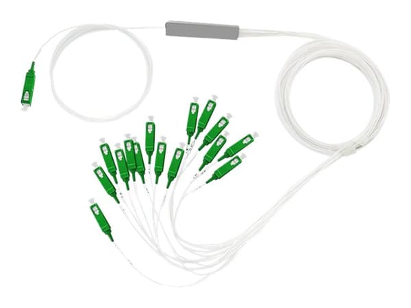 Qoltec - Nätverksdelare - SC/APC enkelläge (hane) till SC/APC enkelläge (hane) - 1.5 m - fiberoptisk - G.657.A