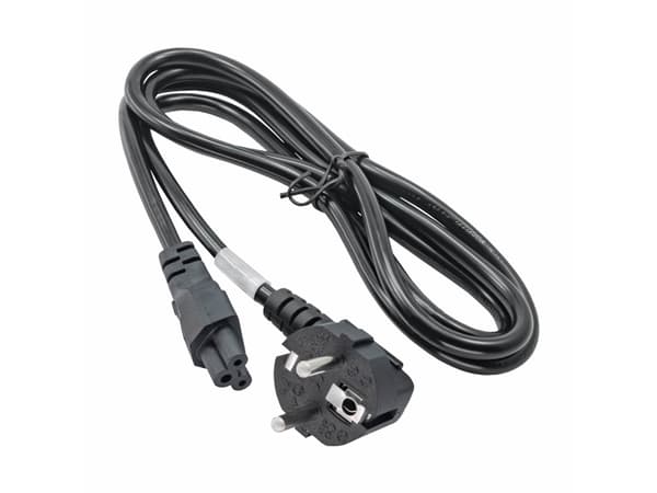 Akyga Power Cord AK-NB-01C for notebooks VDE IEC C5 250V/50Hz 1,5m, 1,5 m, CEE7/7, C5 liitin