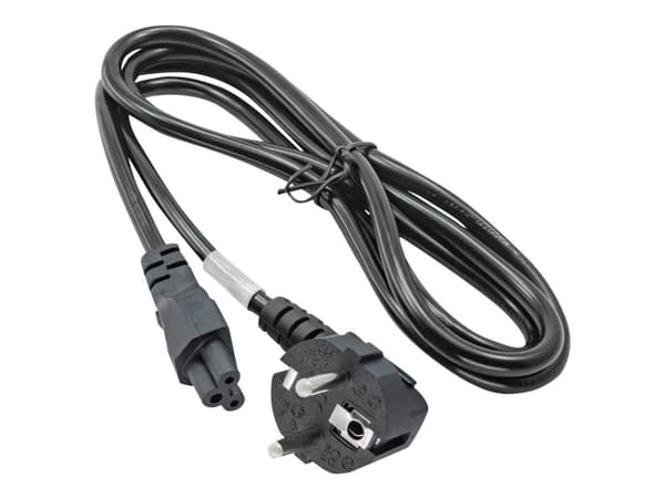 Akyga AK-NB-01C - Strømkabel - power CEE 7/7 til IEC 60320 C5 - AC 250 V - 2.5 A - 1.5 m - svart