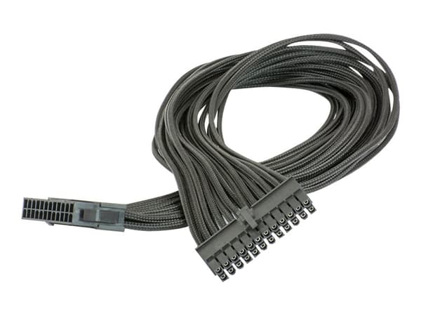 Phanteks PH-CB24P - Strømforlengelseskabel - 24-pins ATX (hunn) til 24-pins ATX (hann) - 50 cm - svart
