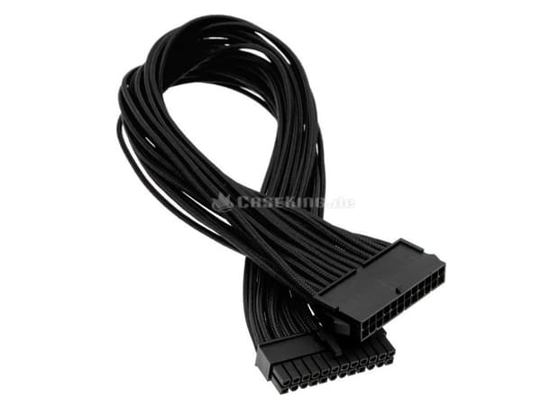 Phanteks PH-CB24P - Strømforlengelseskabel - 24-pins ATX (hunn) til 24-pins ATX (hann) - 50 cm - svart