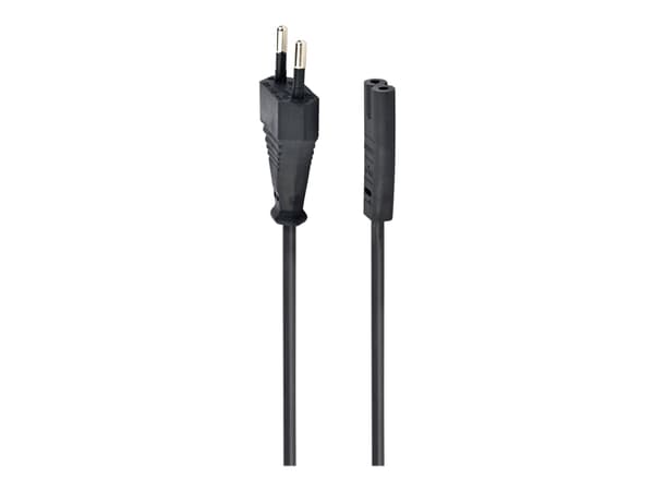 Gembird PC-184-VDE - Strømkabel - Europlug (hann) til power IEC 60320 C7 - 10 A - 1.8 m - formstøpt - Europa