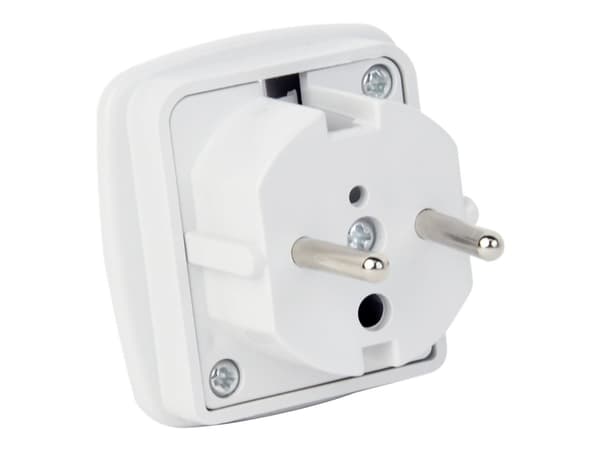 Cablexpert A-AC-UKEU-001 - Strømadapter - strøm (P) til strøm (hunn) - hvit - Storbritannia, Europa