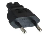 Microconnect PEEUC7AD, Type M, C7, 230 V, Black, Female/Female, 20 g