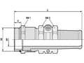 Miniatyrbild 1 av 5: LAPP SKINDICHT® SR-SV-M 20X1,5/13,5/11 52105850 Kabelgenomföring M20 Mässing Mässing 25 st