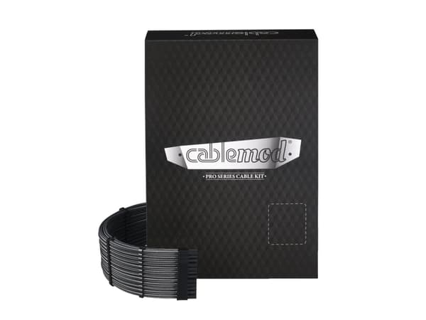 CableMod PRO Series ModMesh C-Series AXi, HXi & RM Cable Kit - Strømkabelsett - formstøpt - karbon