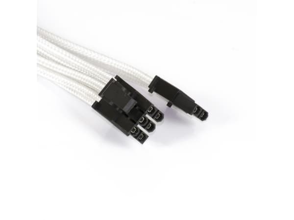 Phanteks - Strømforlengelseskabel - 8-pins PCIe-strøm (6+2) (hunn) til 8-pins PCIe-strøm (hann) - 50 cm - hvit