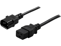 PowerWalker - Strömkabel - IEC 60320 C19 till IEC 60320 C14 - 1.8 m - för PowerWalker VI 1000 RLP, VI 2000 RLP, VI 3000 RLP