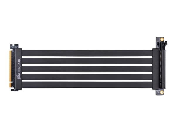 CORSAIR Premium PCIe 3.0 x16 Extension Cable - PCI Express x16-kabel - 164 pin PCI Express (hann) til 164 pin PCI Express (hunn) - 30 cm