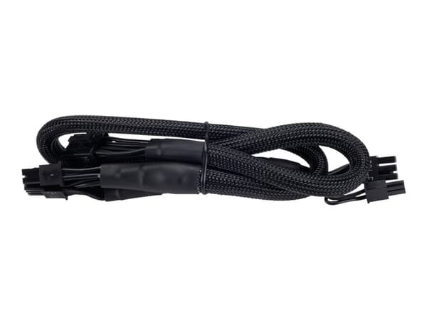 CORSAIR Sleeved (Type 4) - Strømkabel - 8-pins PCIe-strøm (6+2) (hunn) til 8-pins PCIe-strøm (6+2) (hunn) - låst - svart