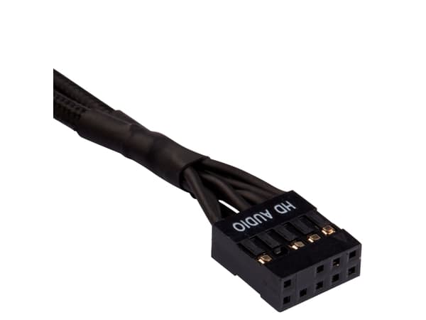 CORSAIR Premium Sleeved Front Panel Extension Kit - Datakabelsett - svart