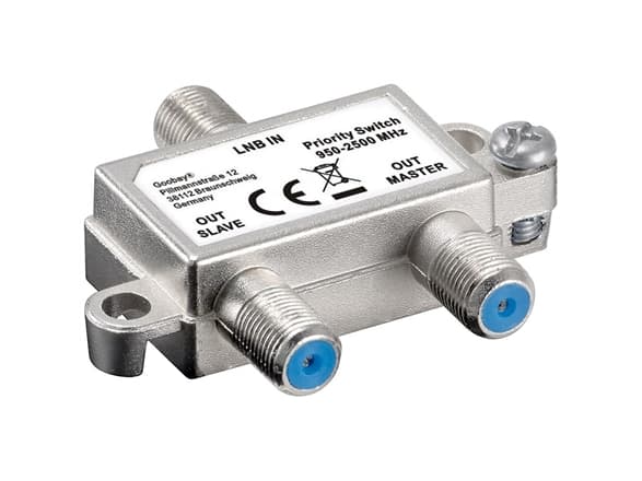 Goobay 51445, Kabelspillter, 950 - 2400 MHz, Sølv, Metall, Hunkjønn/Hunkjønn, 49,8 mm