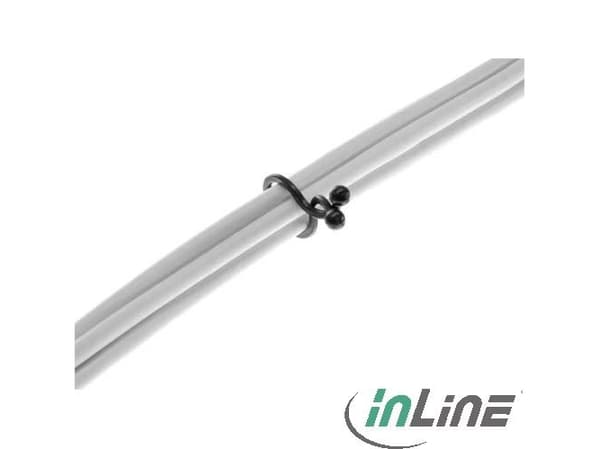 InLine 59966L, Sort, 30 mm, 10 stykker, 10 stykker