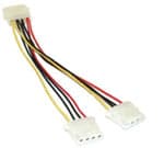 InLine 29659, 0,2 m, Molex (4-pin), 2 x Molex (4-pin), Hankjønn, Hunkjønn, Rett