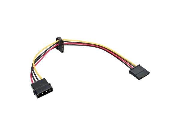 InLine 29672C, 0,3 m, SATA 15-kontakt, Manlig kontakt, Kvinnlig kontakt, Flerfärgad