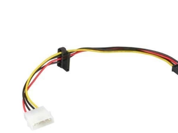 InLine 29672C, 0,3 m, SATA 15-kontakt, Manlig kontakt, Kvinnlig kontakt, Flerfärgad