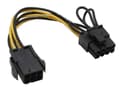 Miniatyrbilde 1 av 2: Inline? Intern strømadapter, 6-pinners til 8-pinners for PCIe (PCI-Express) grafikkort (26626)