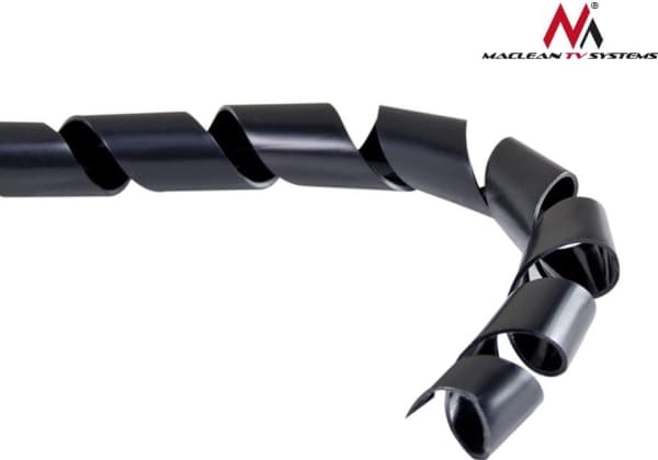 Maclean organizer Cable cover MCTV-684 B (5 * 6mm) 3m black spiral (MCTV-684)