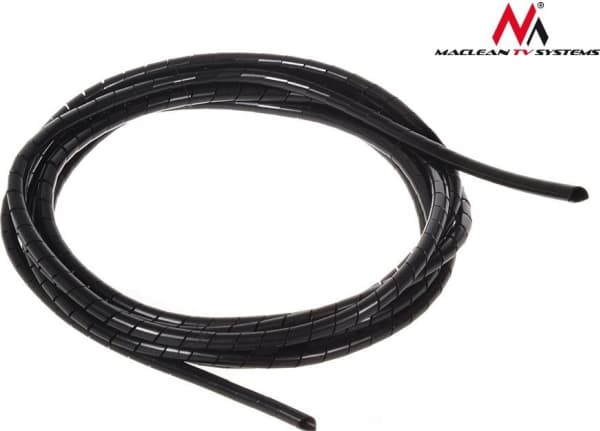Maclean organizer Cable cover MCTV-684 B (5 * 6mm) 3m black spiral (MCTV-684)