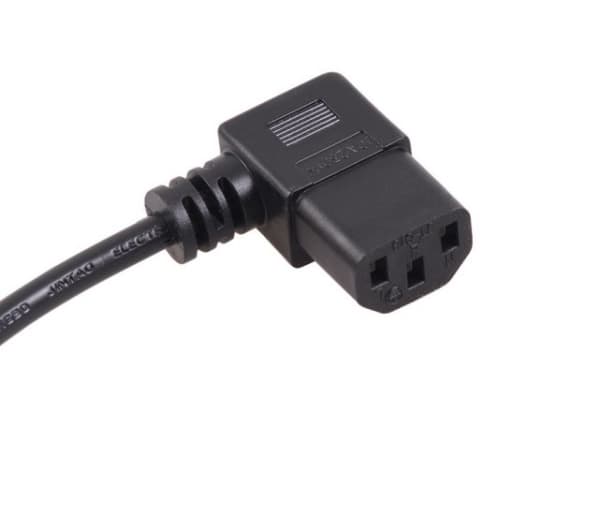 Maclean MCTV-804 - Strømkabel - AC 220-250 V - 5 m - vinklet - svart - Europa