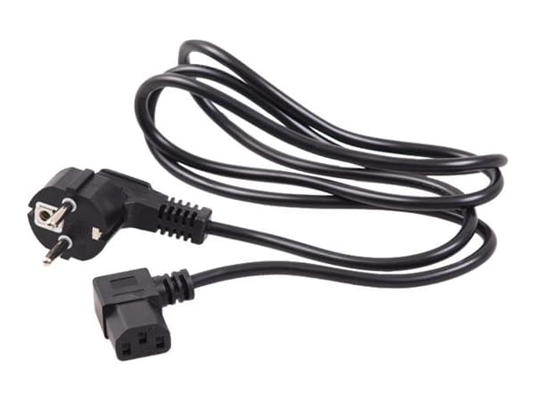 Maclean MCTV-804 - Strømkabel - AC 220-250 V - 5 m - vinklet - svart - Europa
