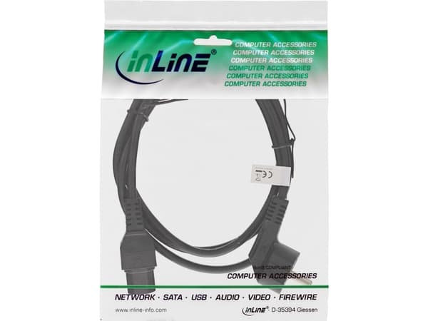 InLine 16810D, 2 m, CEE7/7, C13 liitin