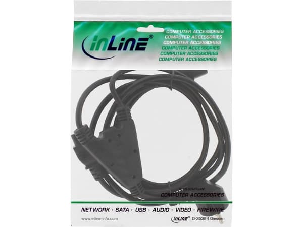 InLine 16653D, 2 m, CEE7/7, C13 liitin