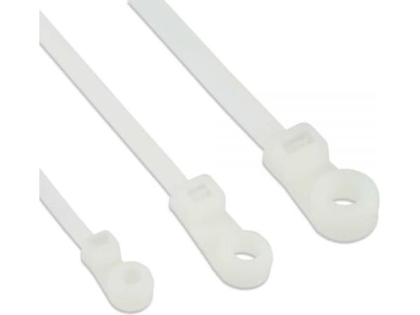 InLine 59975C, Nylon, Hvit, 215,7 N, -20 - 85 °C, 200 mm, 4,8 mm