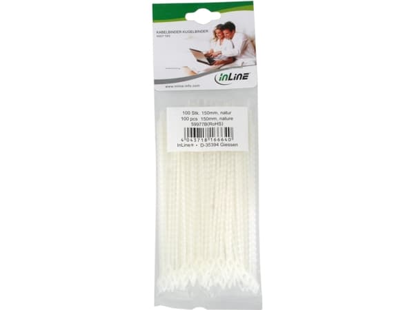 InLine 59977B, Hvit, 150 mm, 10 stykker, 100 stykker