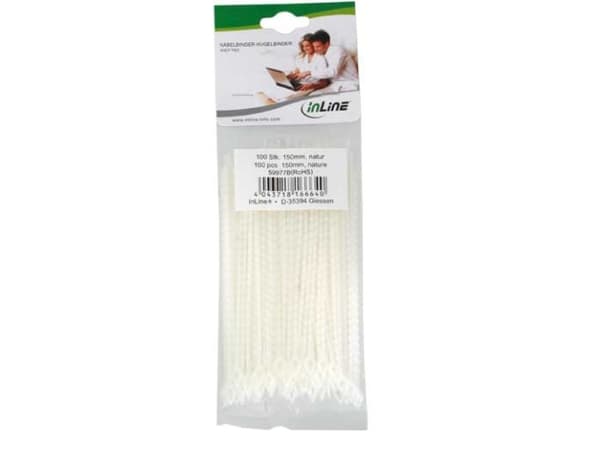 InLine 59977B, Hvit, 150 mm, 10 stykker, 100 stykker
