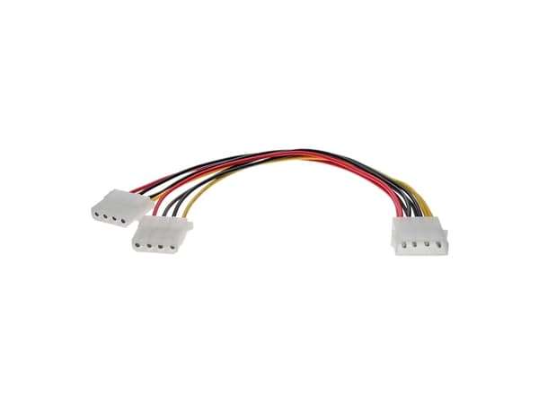 InLine 29659, 0,2 m, Molex (4-pin), 2 x Molex (4-pin), Hankjønn, Hunkjønn, Rett