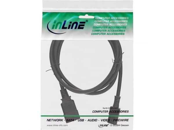 InLine 16659B, 0,5 m, C20 liitin, C13 liitin, H05VV-F