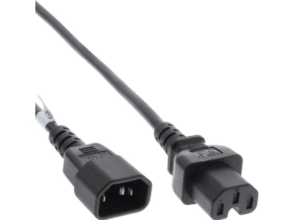 InLine 16811E, 0,5 m, C15 liitin, C14 liitin, H05V2V2-F