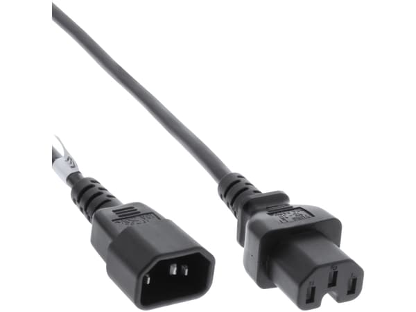 InLine 16811E, 0,5 m, C15 liitin, C14 liitin, H05V2V2-F
