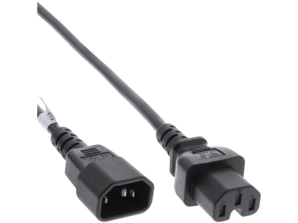 InLine 16811E, 0,5 m, C15 liitin, C14 liitin, H05V2V2-F