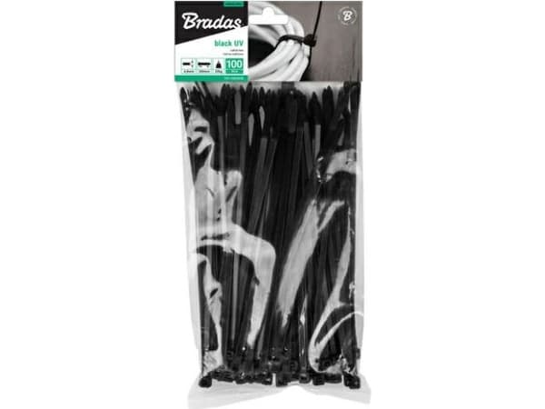 Bradas TS1148500B, Musta, 1 pää(t), CE, PAHs, 500 mm, 4,8 mm, 100 kpl