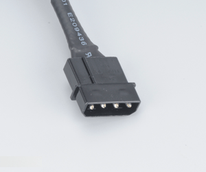 Akasa - Strømforlengelseskabel - 4-pin intern strøm (hann) til 4-pin intern strøm (hunn) - 30 cm - maskesvart