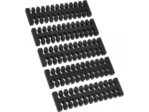 BitFenix 24-slot kabel kam kit, 5 stycken - svart
