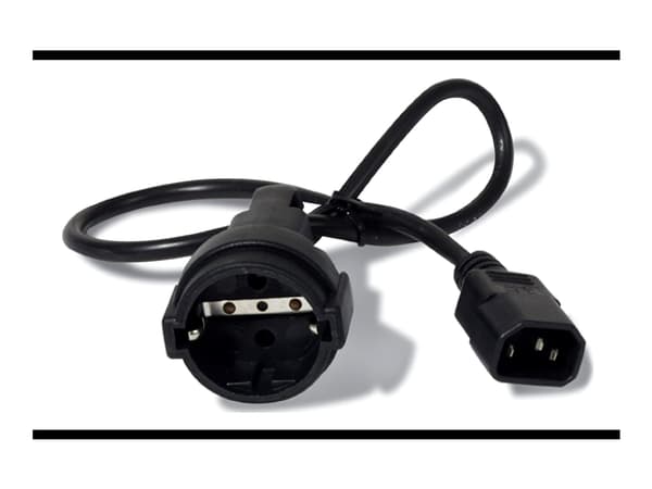 APC - Strømkabel - power CEE 7/7 (hunn) til IEC 60320 C14 - 10 A - 61 cm - svart - for P/N: SCL500RMI1UC, SCL500RMI1UNC, SMTL750RMI2UC, SRT1500RMXLI,